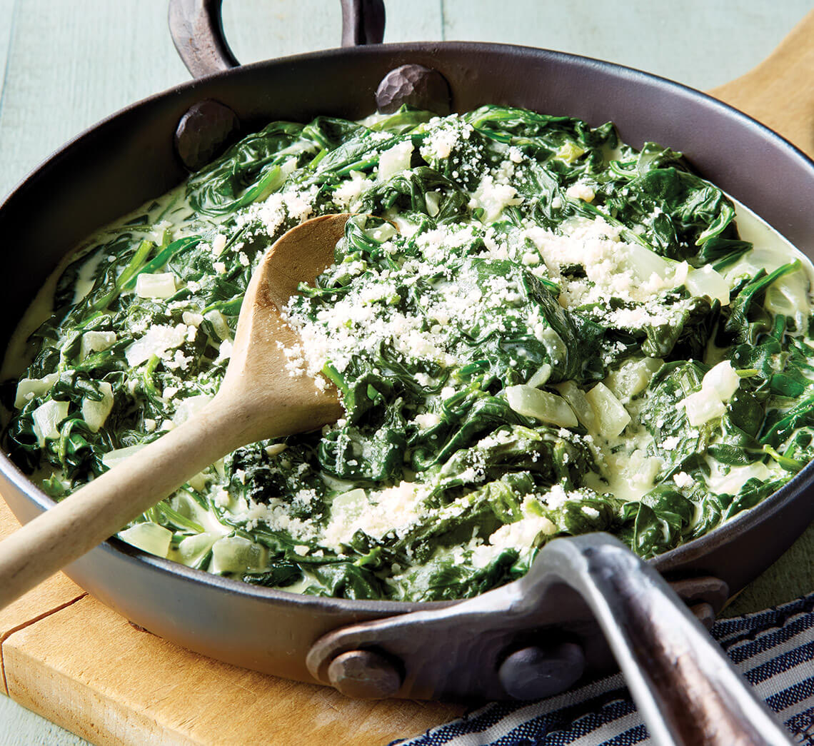 Creamed spinach