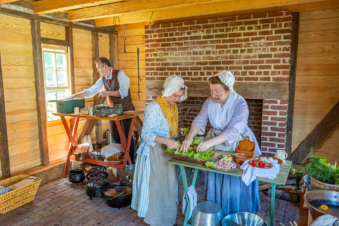 Watch demonstrations at the Bradford-Denton House.
