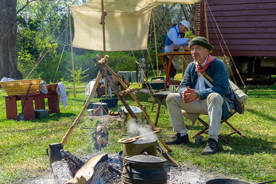 Re-enactors at the Historic Halifax State Historic Site