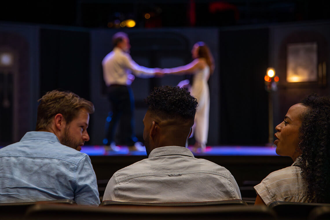 Theater-goers at the New Bern Civic Theatre.