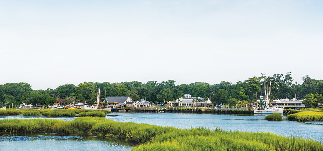 Calabash, North Carolina, is positioned on the saltwater marsh.