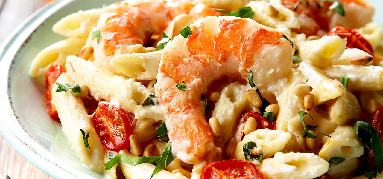 Shrimp and pasta