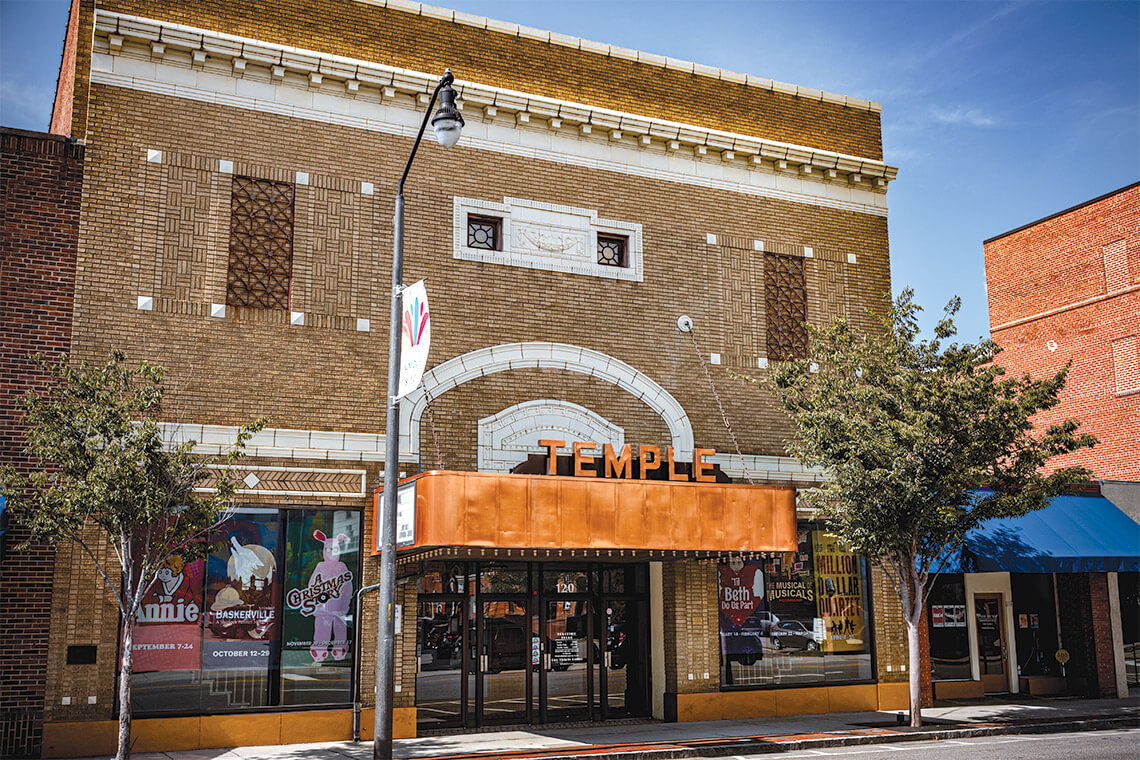 The Temple Theatre in Sanford, North Carolina.