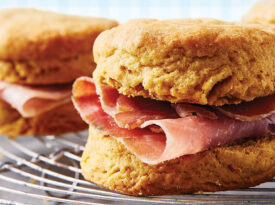 Country ham biscuits