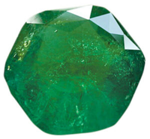 Emerald gem stone.