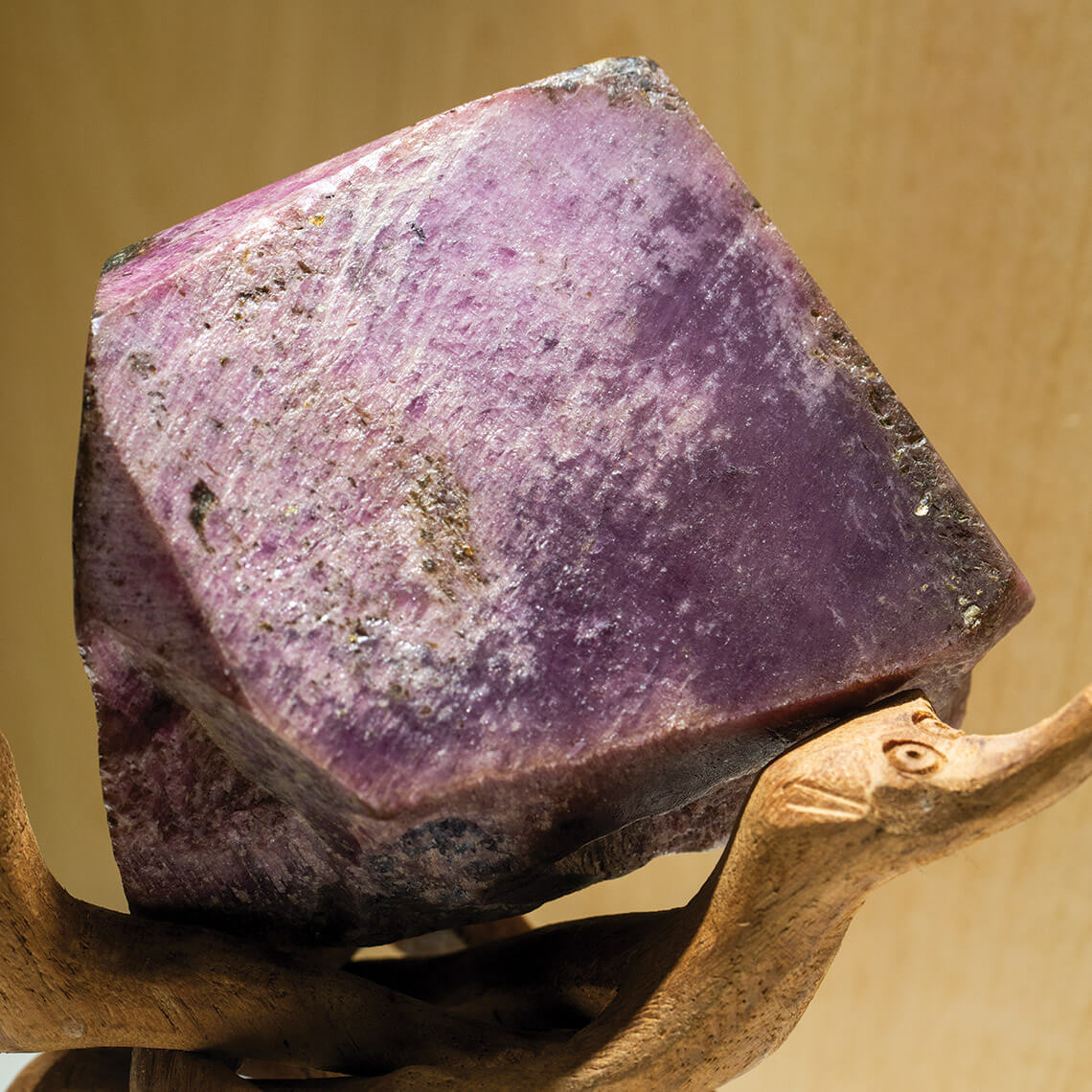 A 2.25-pound ruby at the Franklin Gem & Mineral Museum.