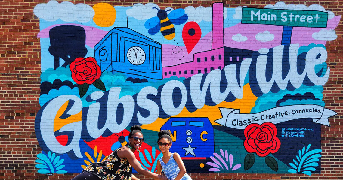 Gibsonville NC mural