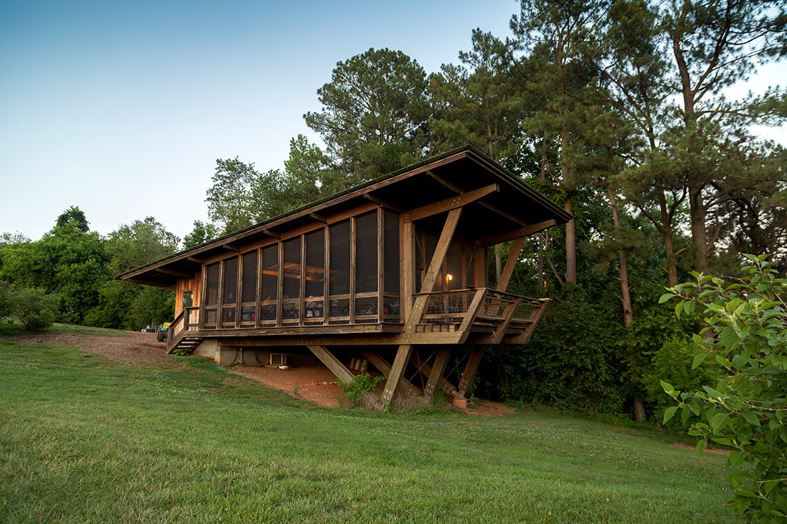 The classroom at the North Carolina Museum of Natural Sciences' Prairie Ridge Ecostation.
