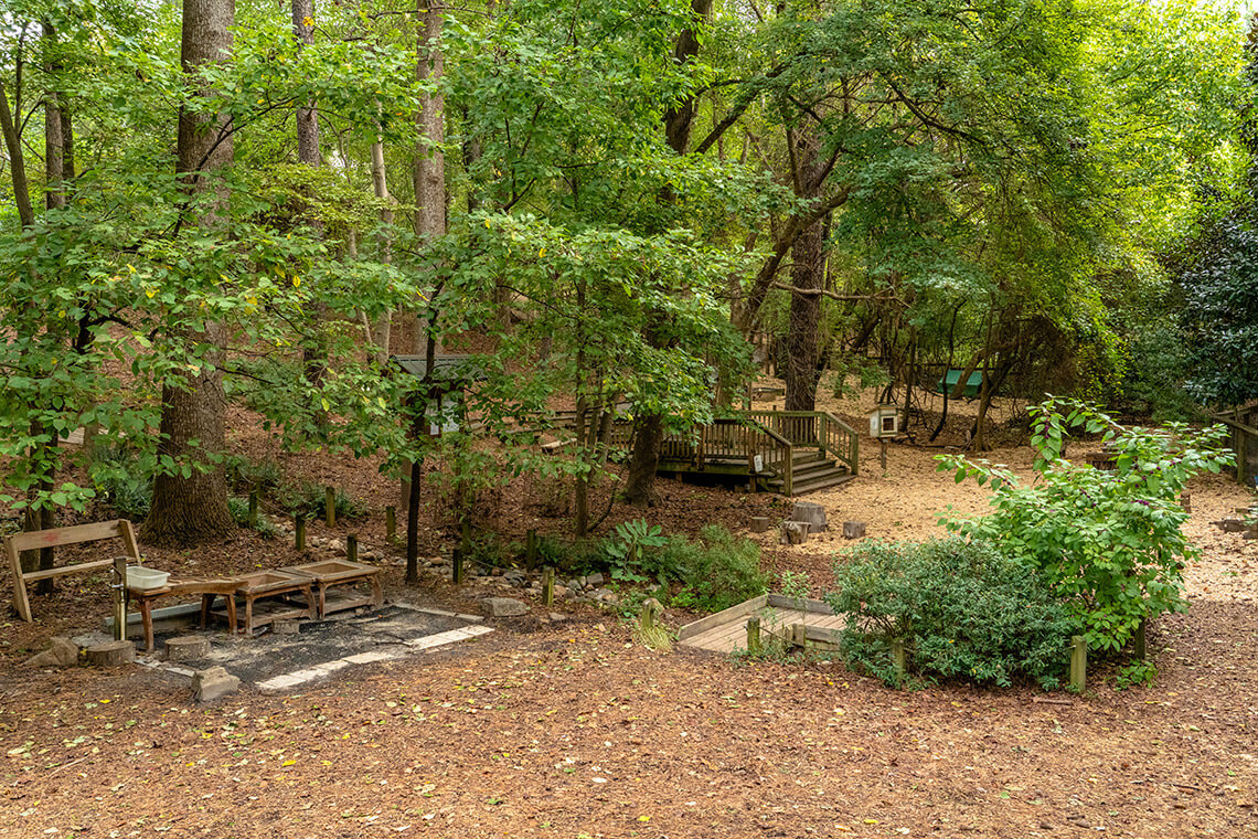 Natural playstation at North Carolina Museum of Science Prairie Ridge Ecostation.