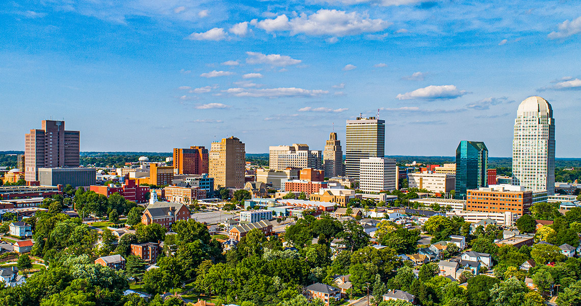 Winston-Salem city skyline