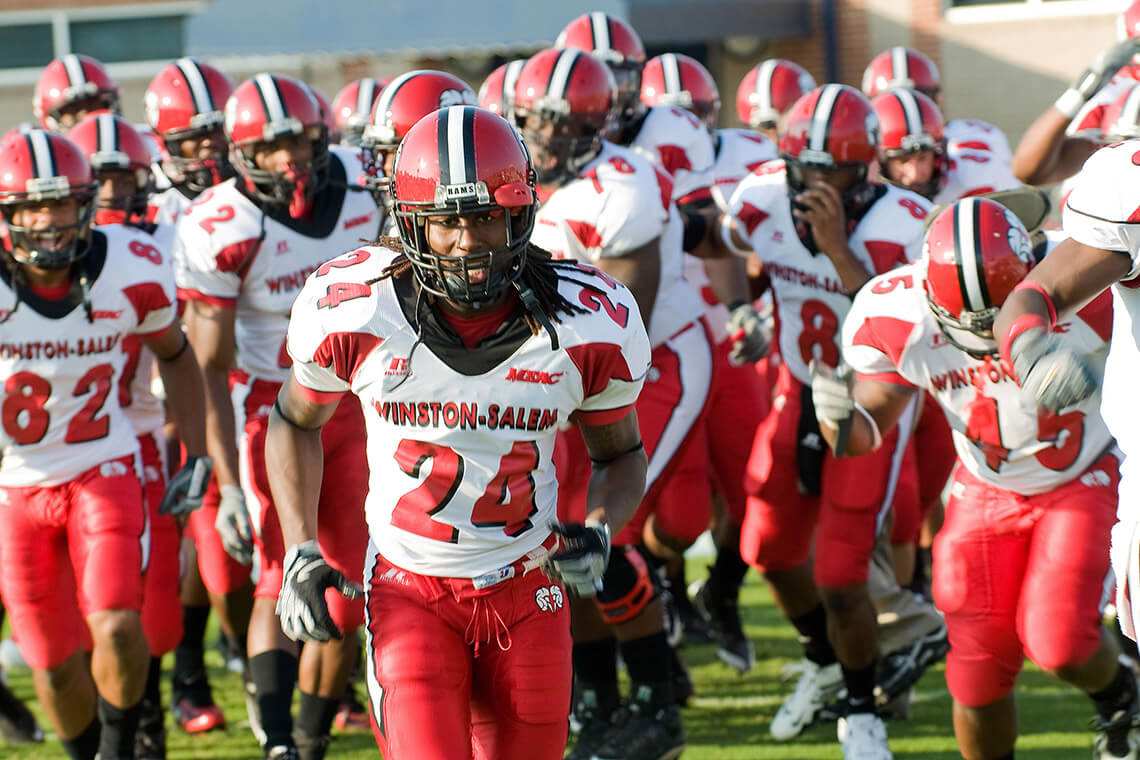 Football players for the Winston-Salem State University Rams