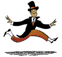 Lord a'leaping from the 12 Days of Christmas