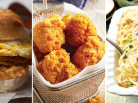 Turkey breakfast sandwich, sweet potato fritters, and turkey tetrazzini are a few ideas of Thanksgiving leftover recipes