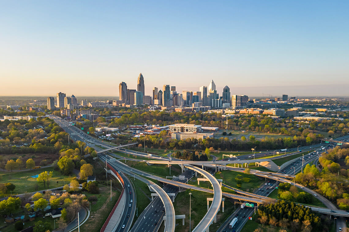 Cityscape of Charlotte, North Carolina