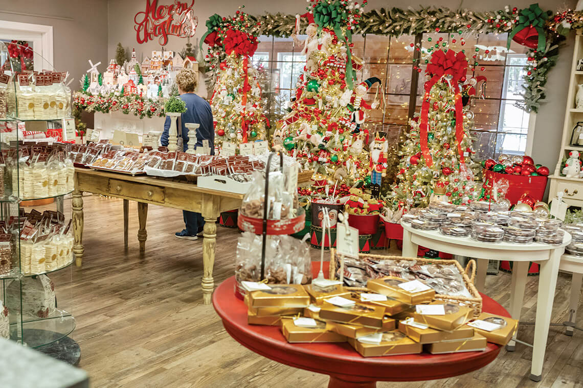 The Southern Supreme store decked out for Christmas