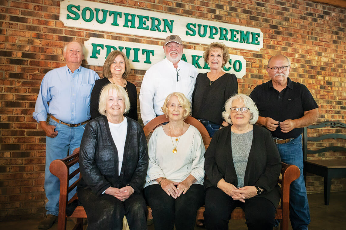 The Scott family, owners and operators of Southern Supreme Fruit Cake Co. 