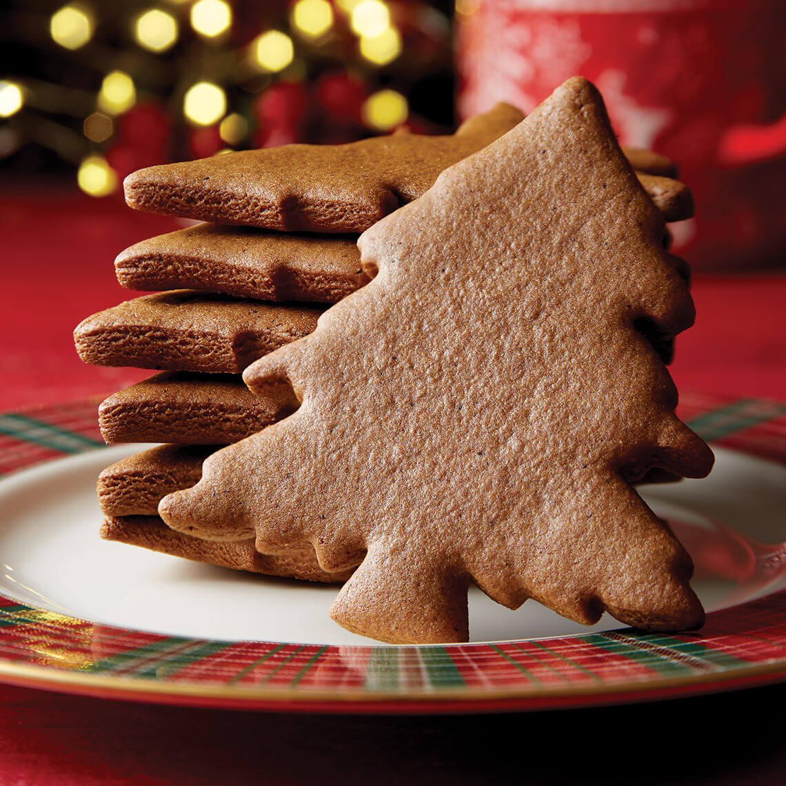 Christmas tree Moravian Christmas Cookies, one of North Carolina's iconic holiday recipes