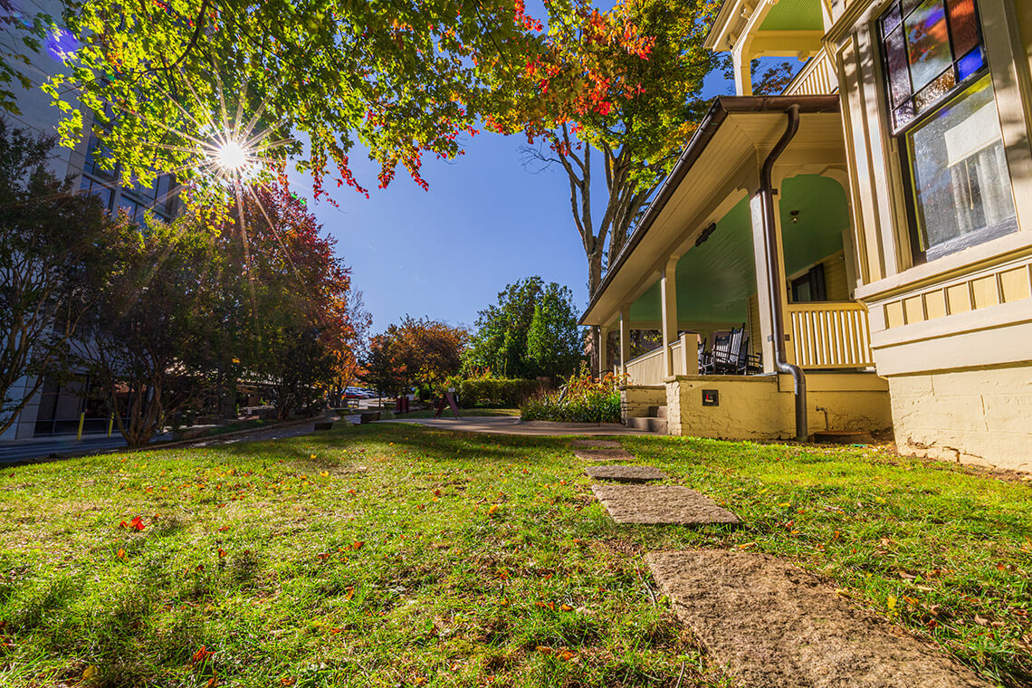 The exterior of Thomas Wolfe Memorial house.