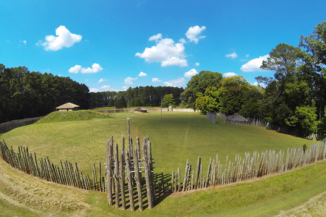 Town Creek Indian Mound, one of the NC State Historic Sites.