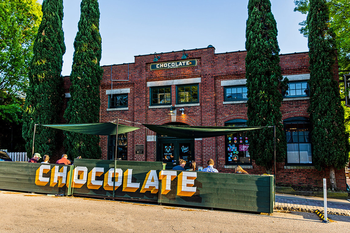 Exterior of Videri Chocolate Factory in Raleigh.