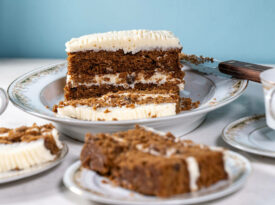 A&P grocery store china and Spanish Bar Cake