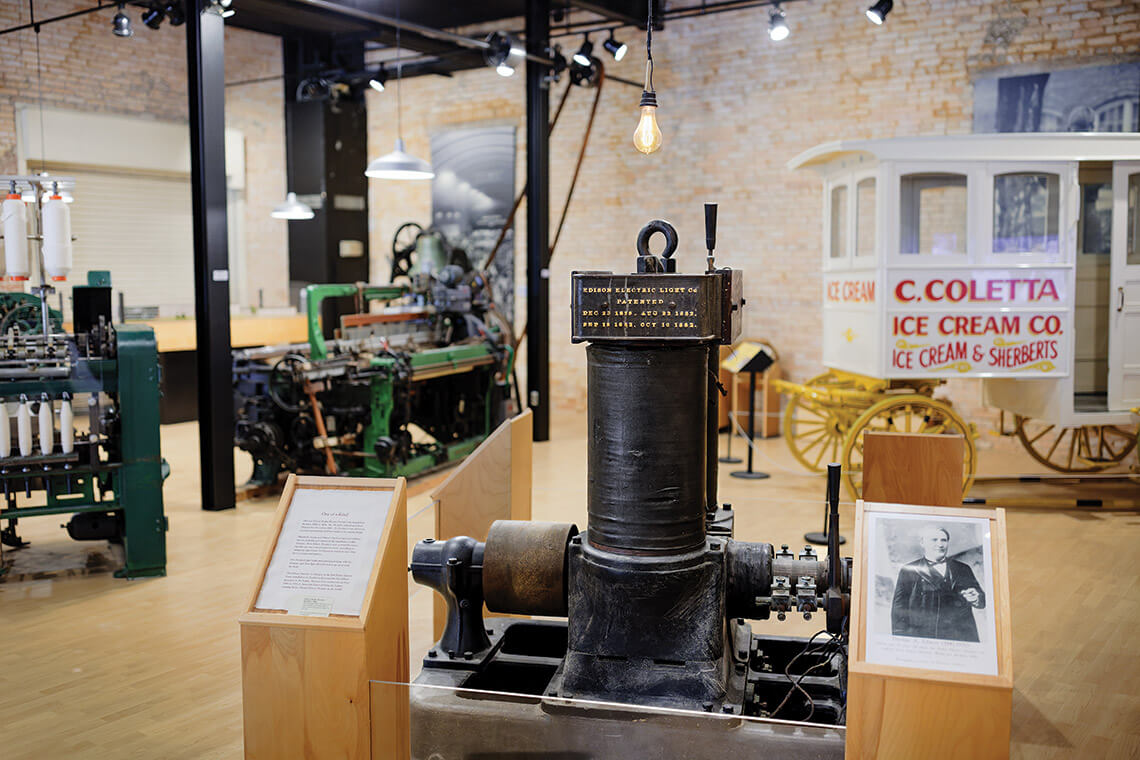 Thomas Edison’s Dynamo No. 31 on display at the Gaston County Museum in McAdenville