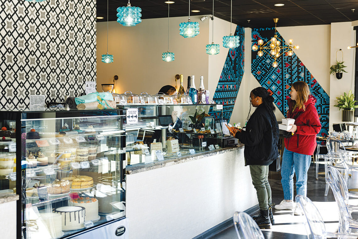 People buy treats at Asali in Cary, North Carolina.