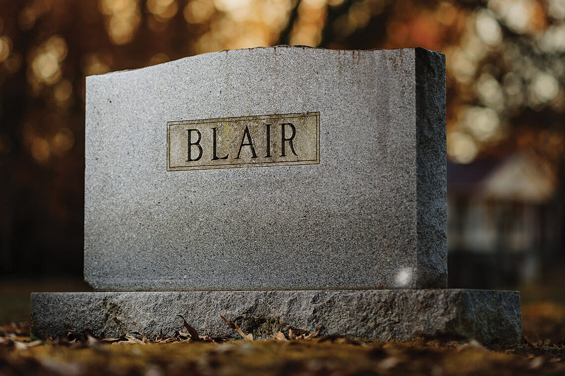 Rev. William Wilson Blair's tombstone