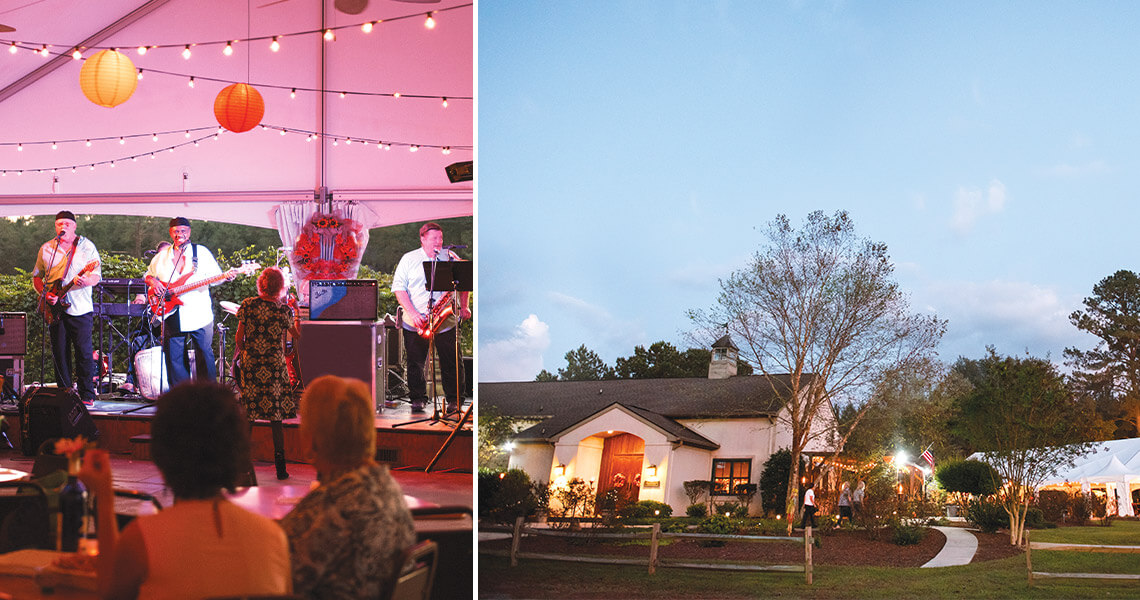 Jazz band performs at Cypress Bend Vineyards