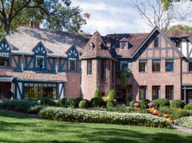 The front view of the Julian Price House Inn & Gardens