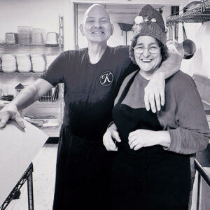 Kimber's Steakhouse employees: Chef Eddie Brown and Barbara Newell