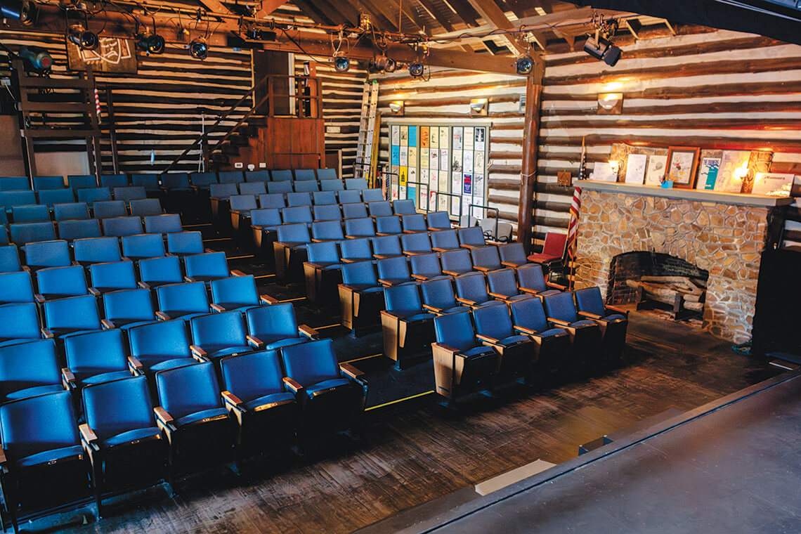 Seating section within the Neuse Little Theatre
