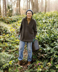 Nancy Goodwin tends to the grounds at Montrose Gardens