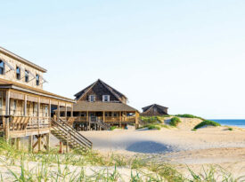 Beach cottages in Nags Heads Historic Cottage Row