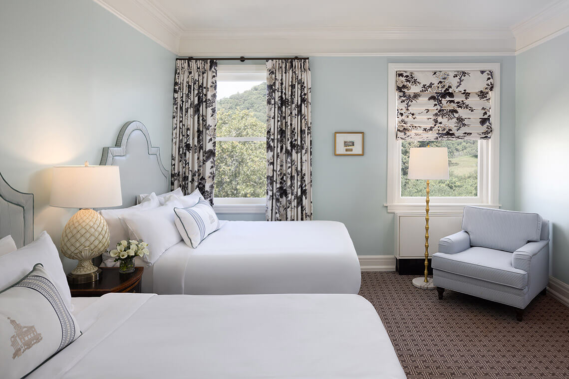Double room at the Omni Homestead Resort in Bath County, Virginia