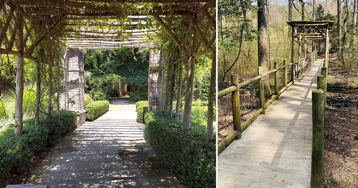 Rassie Wicker Park walkways in Pinehurst, NC