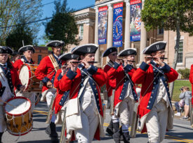 Revolutionary era parade in Halifax NC