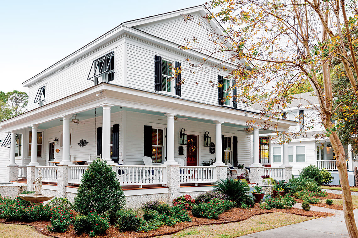 The Furpless House from the street. 