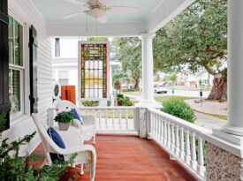 The porch of the Furpless house