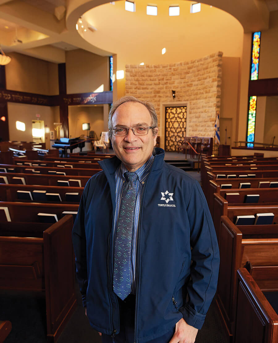 Senior Rabbi Andy Koren at Temple Emanuel in Greensboro, NC