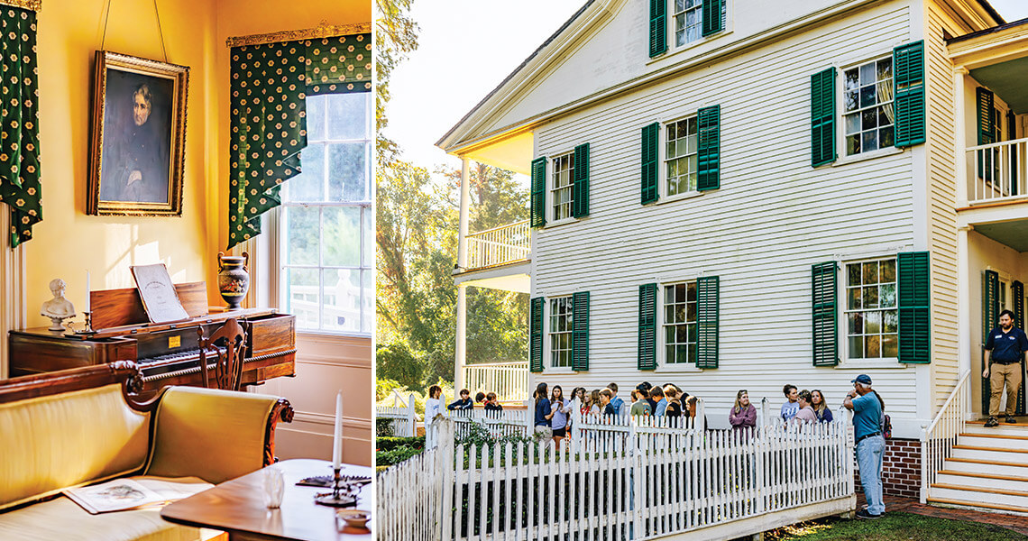 The Big House and its parlor room at Somerset Place