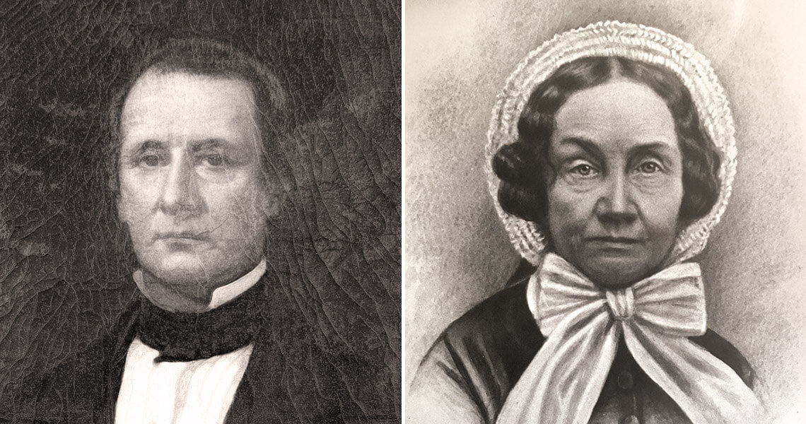 Josiah Collins III and Mary Riggs Collins.