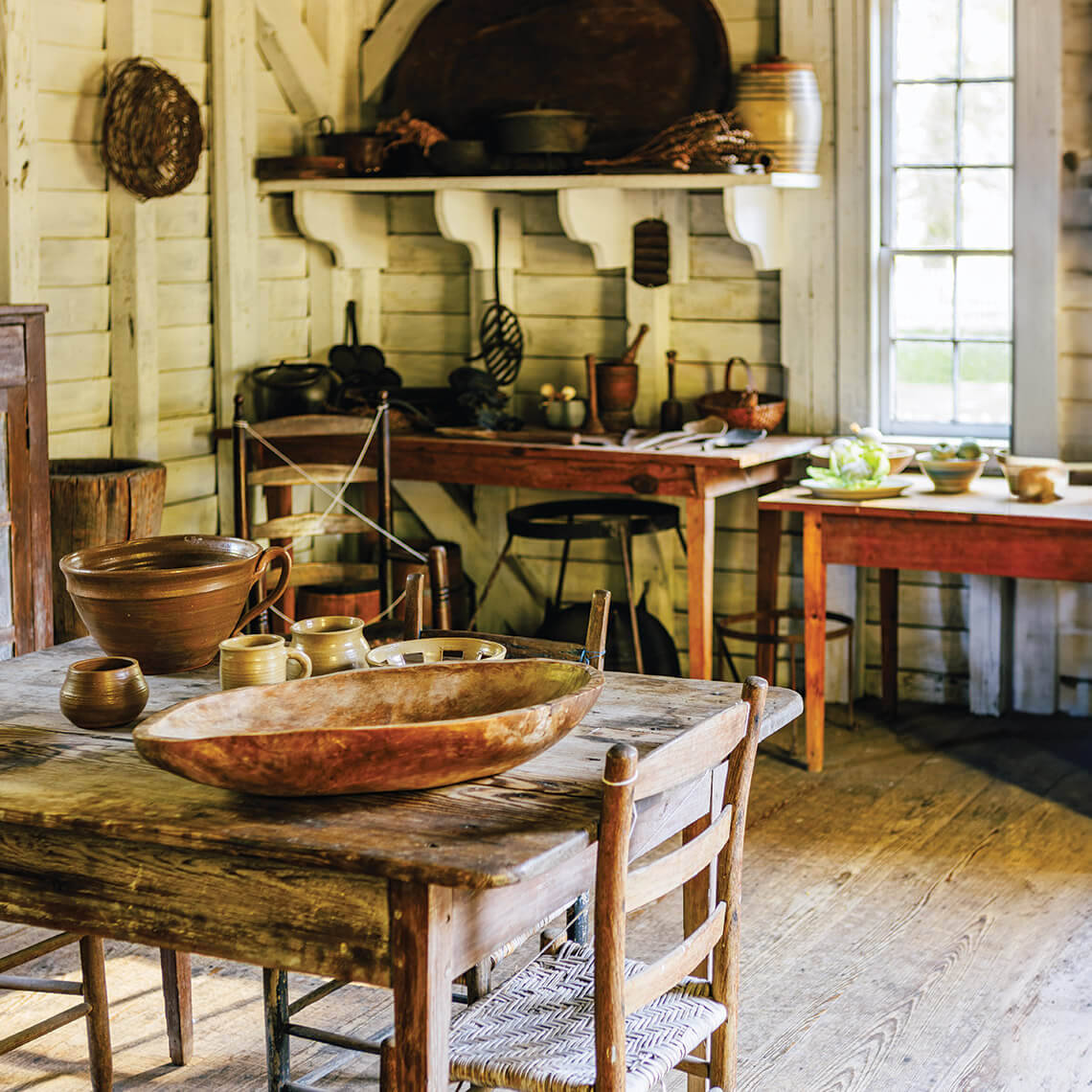 The cooking facilities inside enslaved homes at Somerset Place