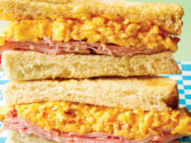Ham and pimento cheese sandwich