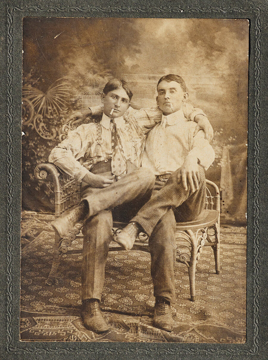The writer's great-uncle, Ralph Parker as a child with his brother.