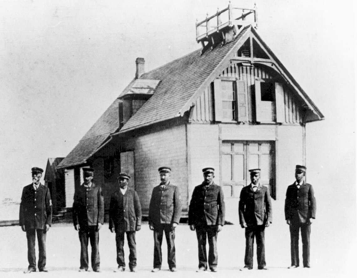 The Pea Island Life-Saving Station was the first and only station in the United States operated by an all-Black crew of service members.