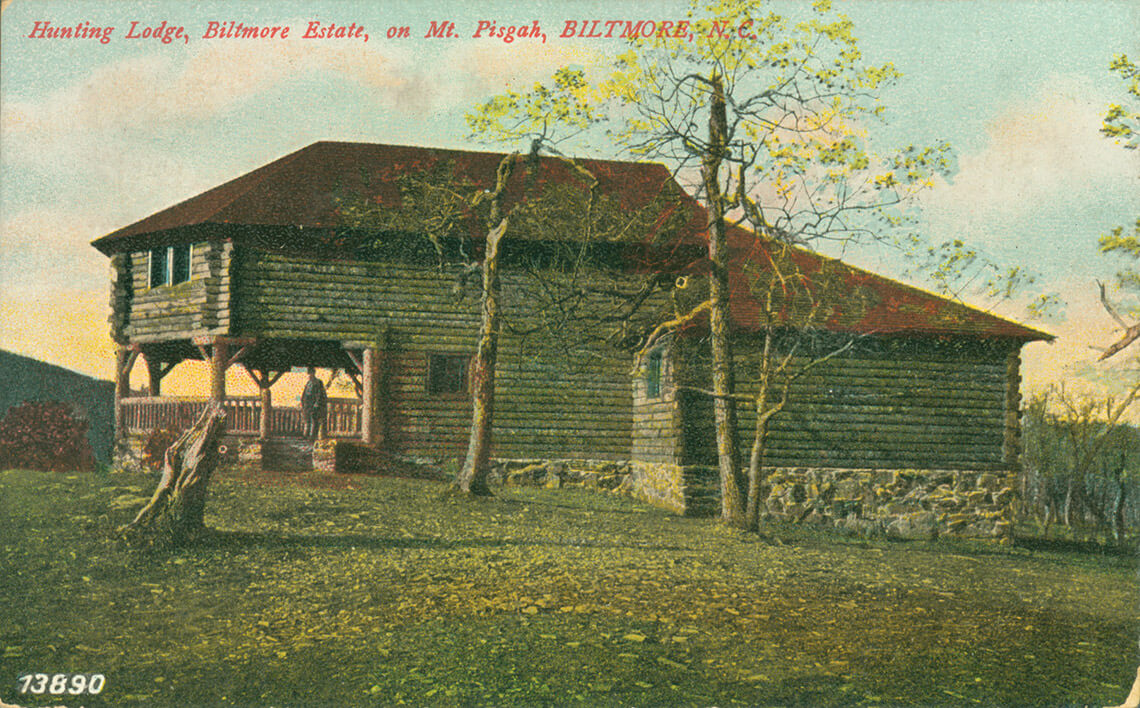 To create the perfect environment for his hunting lodge, George Vanderbilt kept the woods surrounding Buck Spring Lodge stocked with deer, bears, and turkeys.