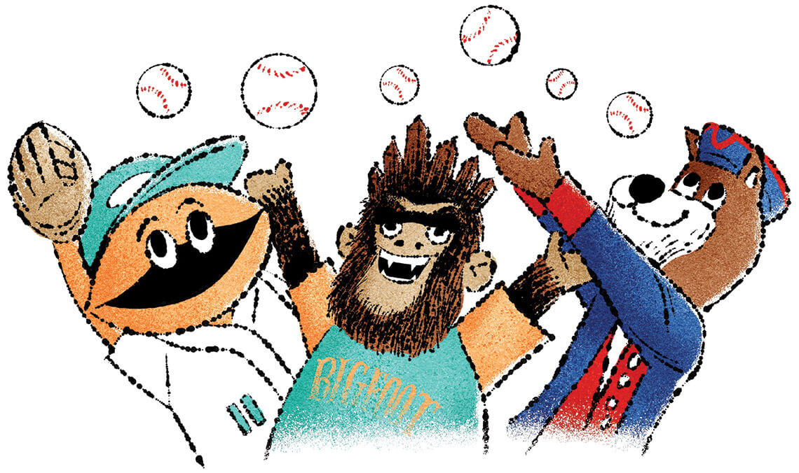 North Carolina baseball mascots