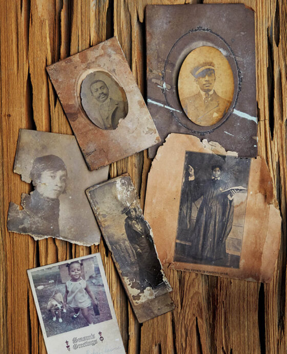 Black-and-white photos recovered from the Robert Price house in Edenton.