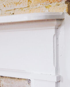 The mantel inside the Robert Price House